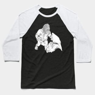 BJJ Gorilla Vs Shark Baseball T-Shirt